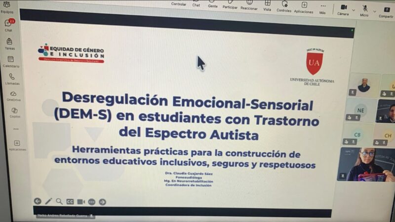 Abordan estrategias para acompañar a estudiantes autistas durante sus prácticas clínicas