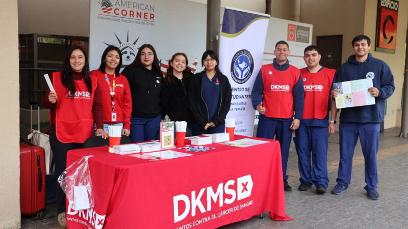 Estudiantes de Enfermería motivaron a la comunidad universitaria a sumarse al registro de potenciales donantes DKMS